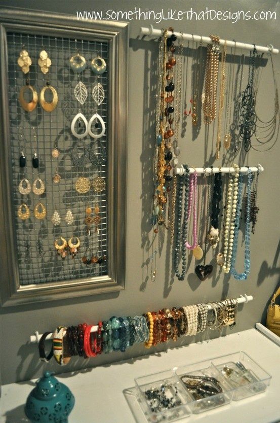 Amazing Jewelry Organization! Love seeing it all laid out! Idea from DressInterest