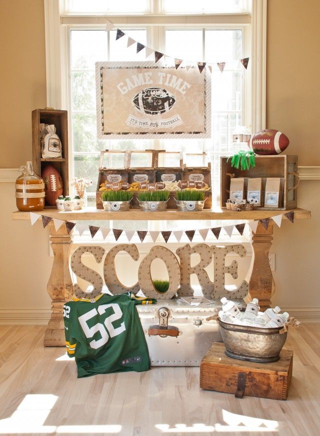 Anders Ruff Custom Designs, LLC: A Vintage Football Party – Packers Football Viewing Party