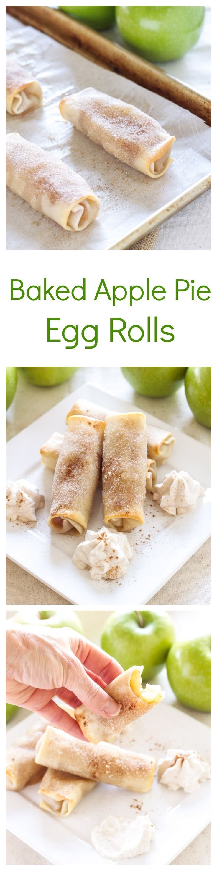 Baked Apple Pie Egg Rolls | Recipe Runner | A fun and easy to make alternative to apple pie!