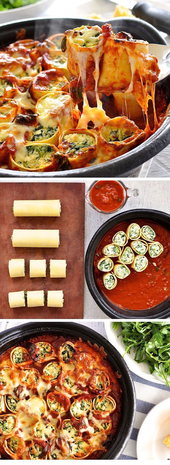 Baked Spinach and Ricotta Rotolo | Click Pic for 20 Easy Baked Pasta Recipes for Dinner | Easy Healthy Dinner Recipes for Family
