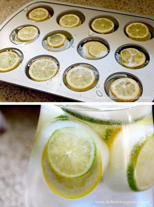Beautiful citrus ice cubes for lemonade, sangria or water – 36 Kitchen Tips and Tricks That Nobody Told You About