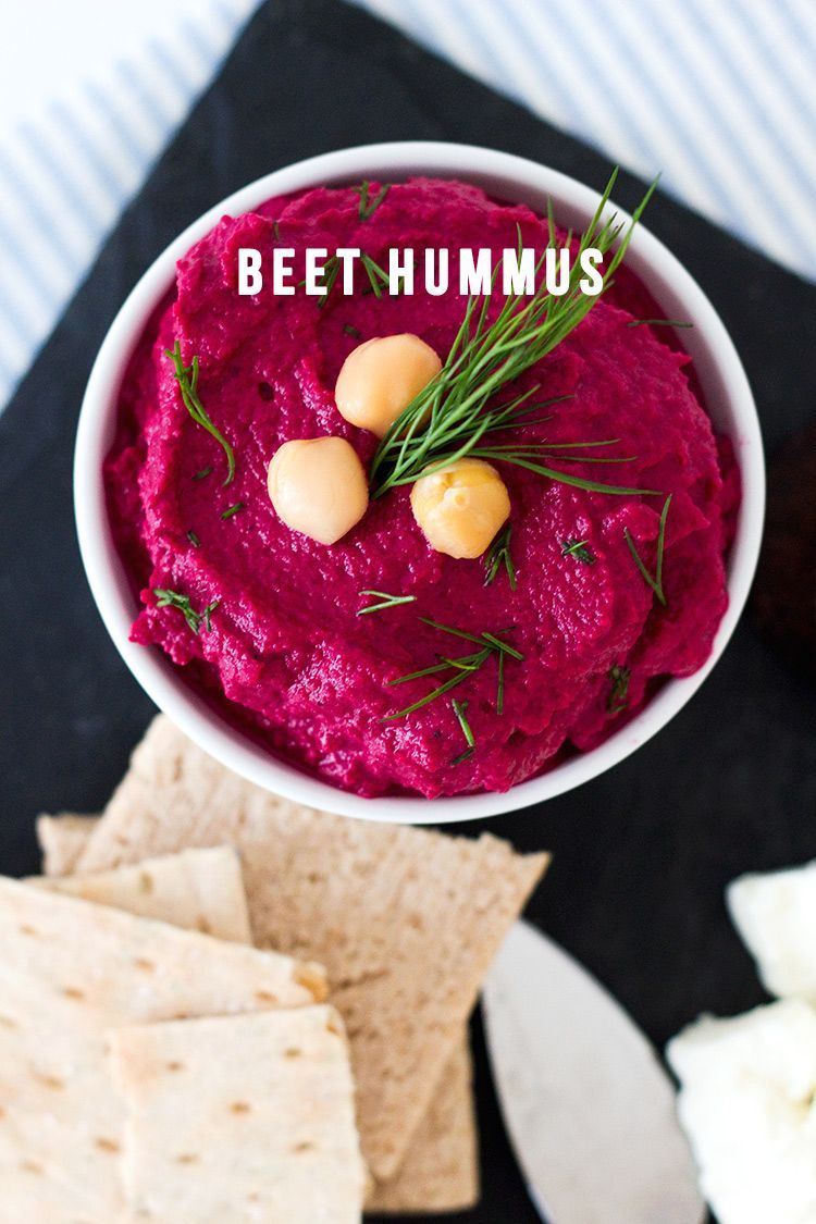 Best beet hummus – healthy and easy! #hummus
