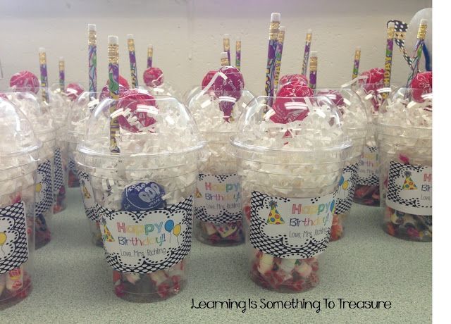 birthday gift for students – I dont know if you do school on their birthdays, but this is cute if you do