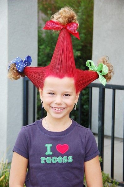 crazy hair day ideas – seriously click this. There are SO many awesome crazy hair looks. Too fun. This may come in handy one day.