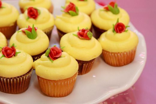 cupcakes for beauty and the beast party Graces 4th bday coming up soon!