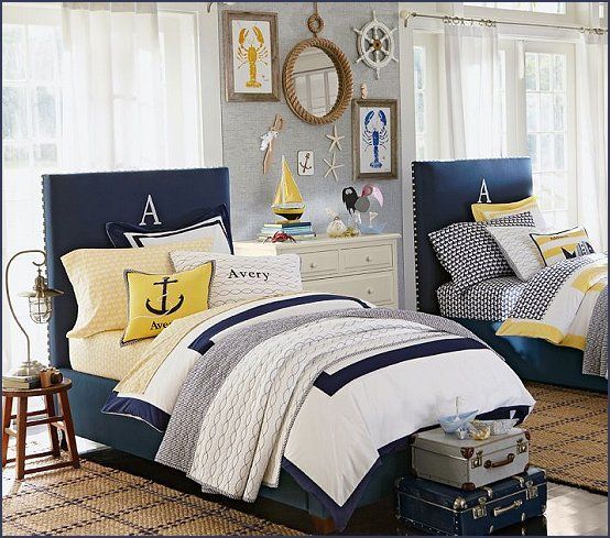 Decorating theme bedrooms – Maries Manor: nautical bedroom ideas – decorating nautical style bedrooms