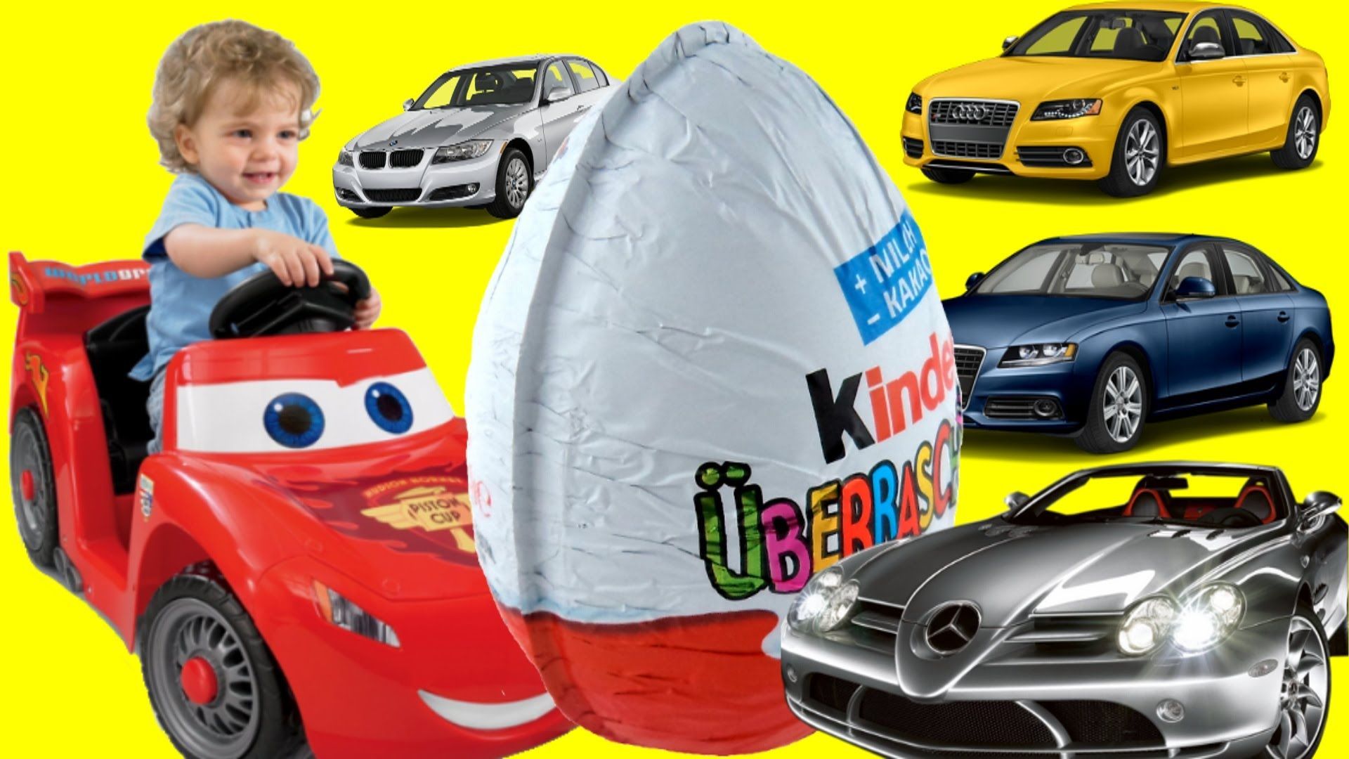 Disney Cars Toys Kinder Surprise Eggs Mini modelle Drive Lightning McQue…