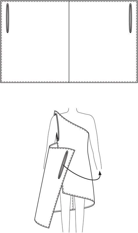 DIY Draped Dress (Wrap Dress) #tutorial — A simple self-drafted rectangle is easily transformed into a Grecian-style beach
