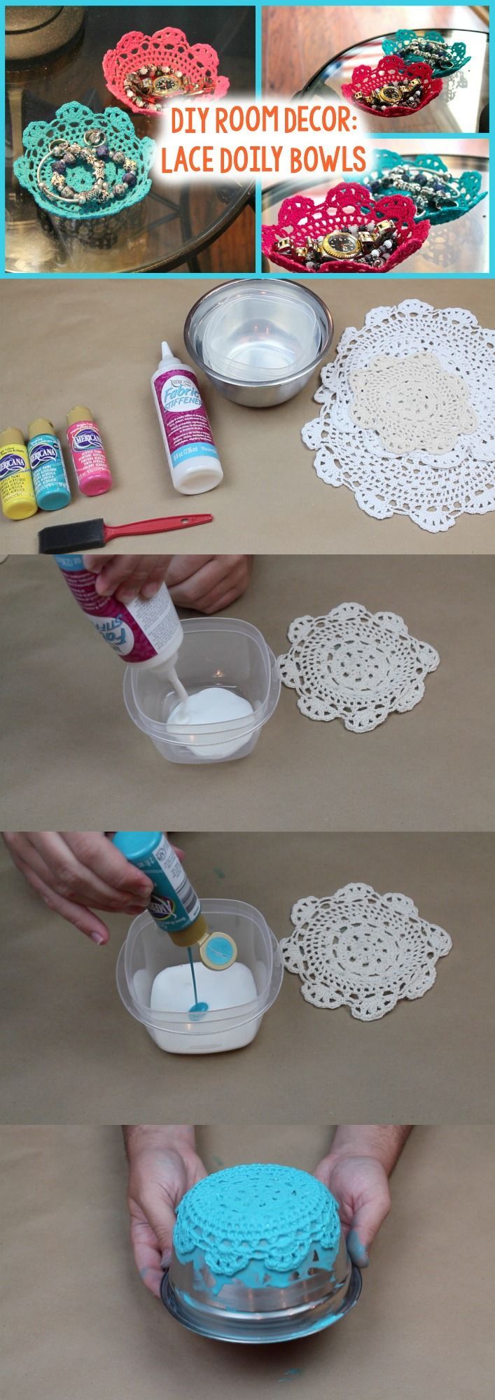 DIY Lace Doily Bowl – A Little Craft In Your Day