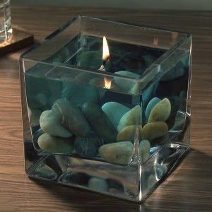 DIY Water Candle. Not only looks amazing, you can do it yourself. Try it out!