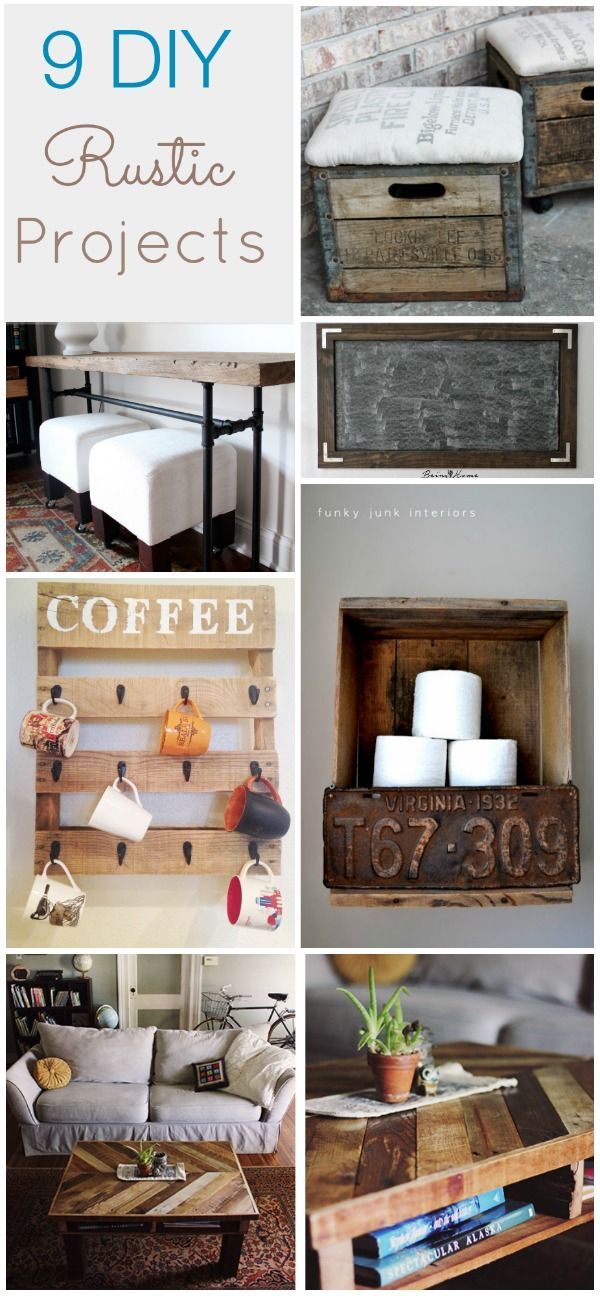 Do you love rustic DIY projects as much as me? Come see how you can make all of these awesome projects!!