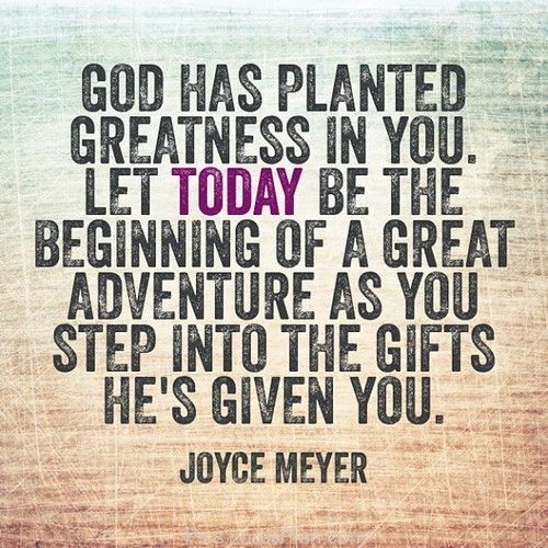 God has Planted greatness in you., start a new life today and never let anyone opinion makes you doubt about god plan,Famous Bible