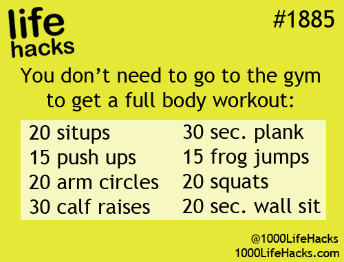 good little at home workout. no excuses -kc