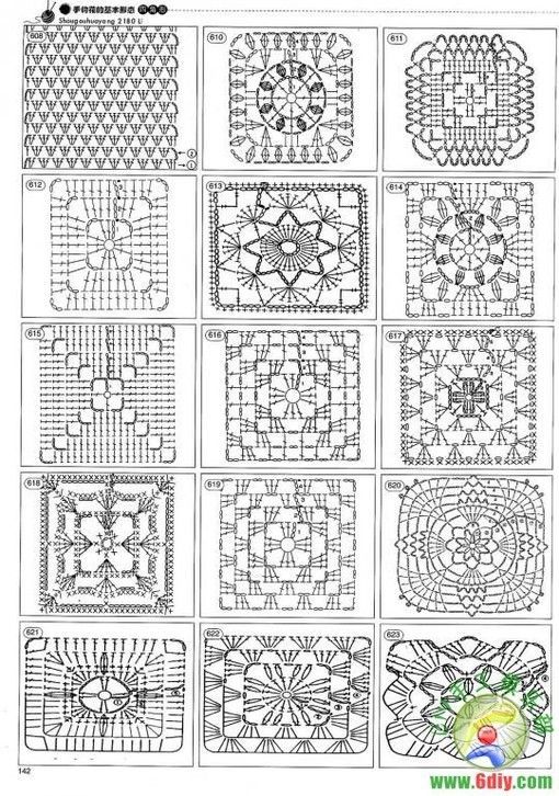 Granny square patterns