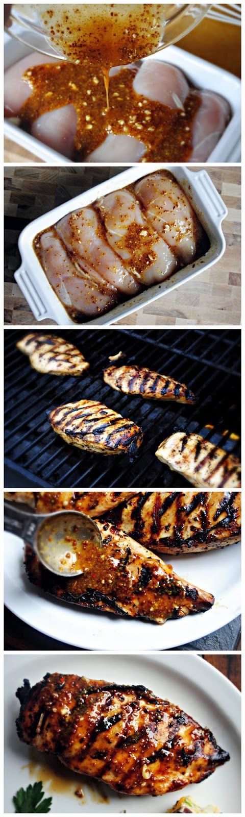 Grilled Honey Mustard Chicken || “I have made this recipe a dozen times; whether a quick marinade then on the grill, marinade for