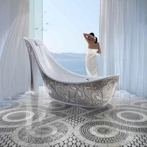 Haha wow, I wish I had a view like that + a tub like that!