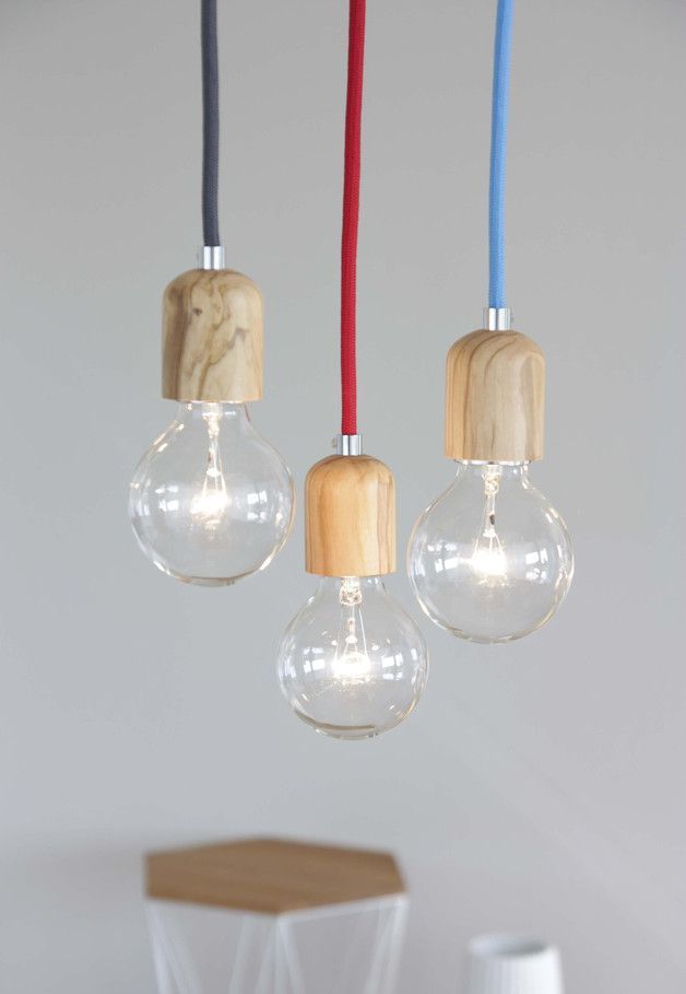 Holzfassung für Glühbirnen, Olivenholz / pure wooden lamp socket, scandic living by rmi-design via DaWanda.com