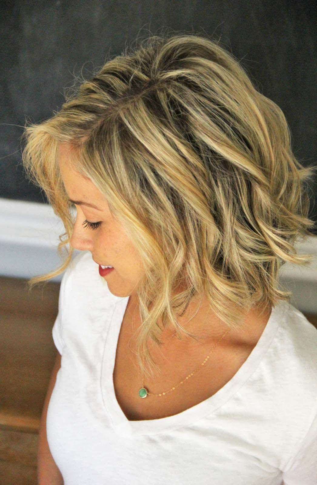 how to: beach waves for short hair