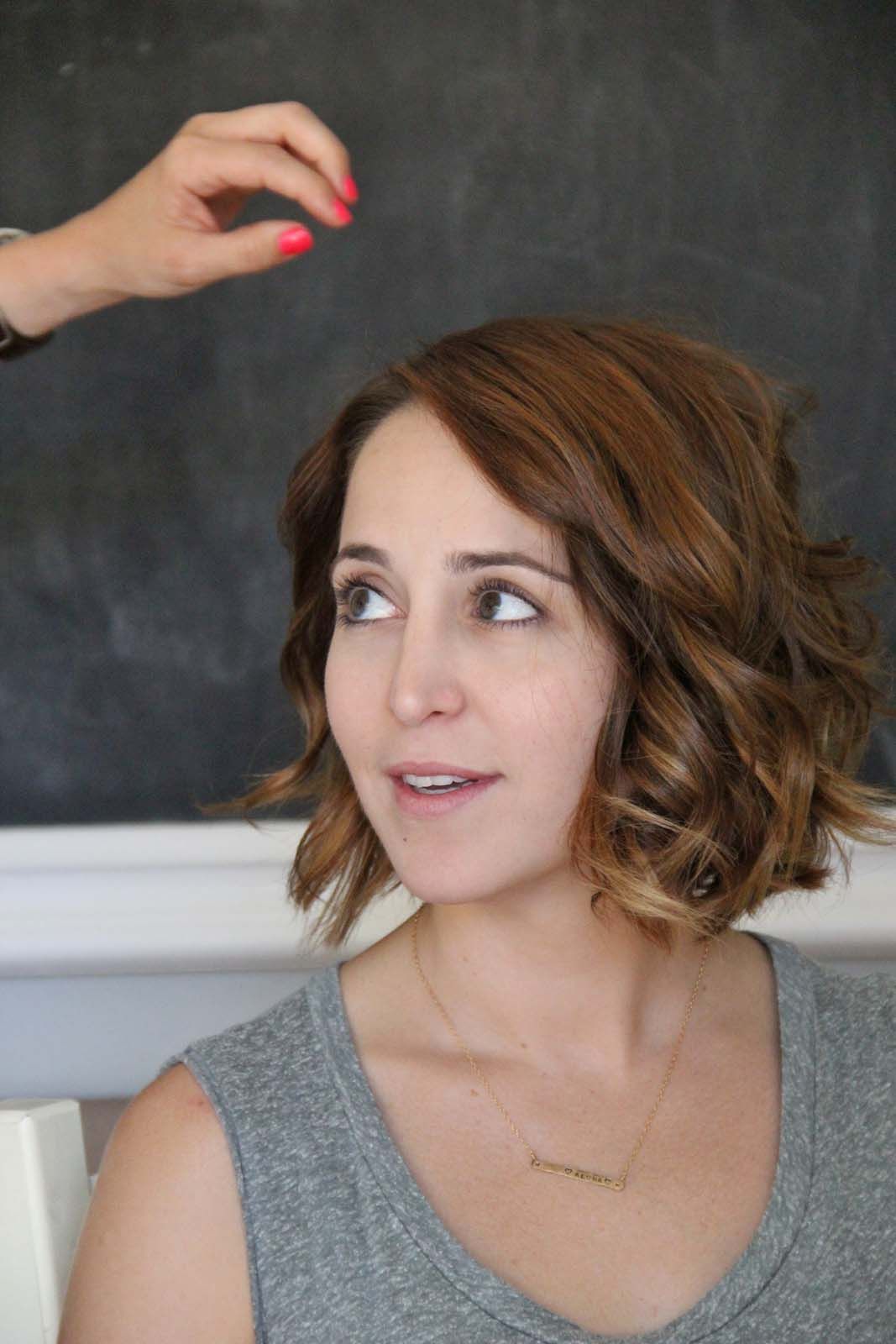 how to: beach waves for short hair