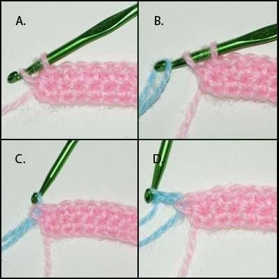 How to Carry Yarn Up the Sides When Crocheting Stripes… aka how to avoid Weaving in Ends When Crocheting Stripes