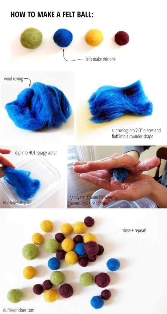 How To Make Felted Balls