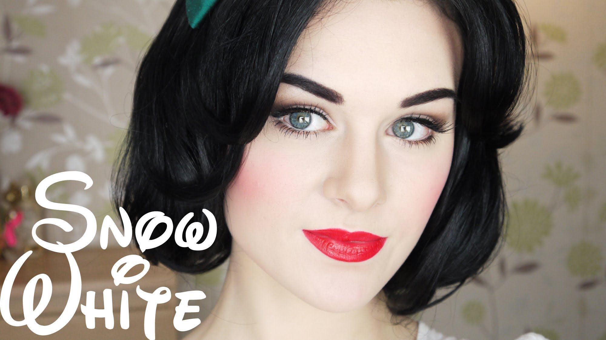 How to make long hair look short!!!  Snow White Makeup Tutorial | If Disney Princesses Were Real  halloween costume, disney