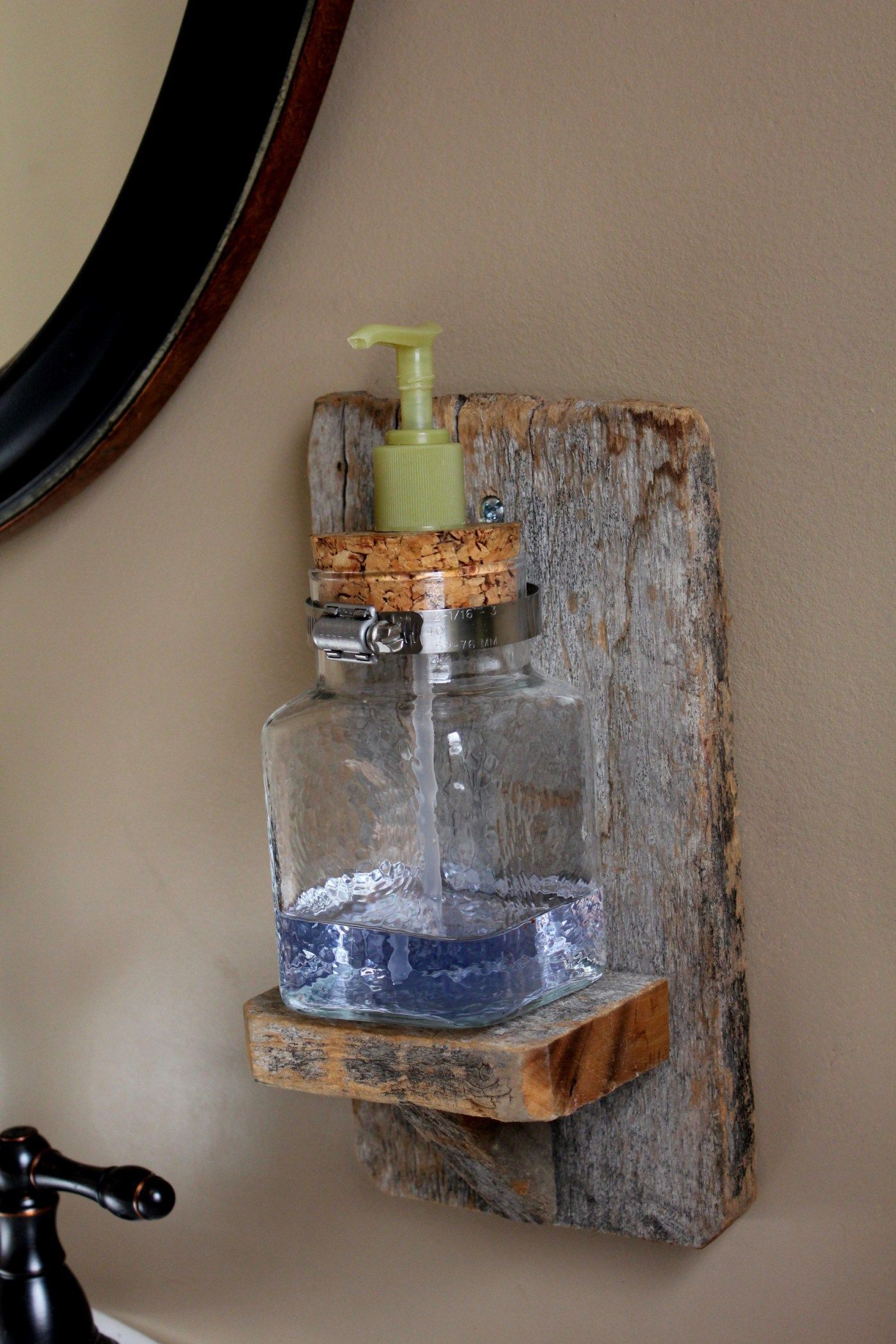 I have a small pedestal sink with no room for a soap dispenser which drives me nuts.  I love this idea.   My thanks to the