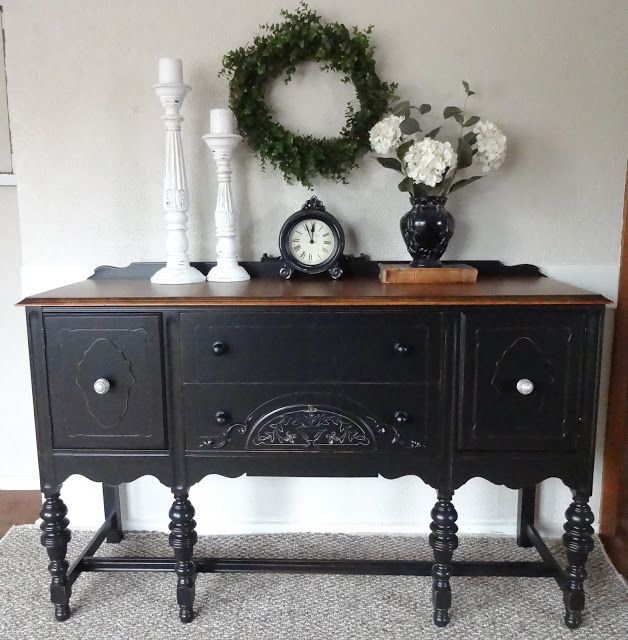 I want this buffet!!! Need to get my DIY on!{createinspire}: {another} Black Buffet
