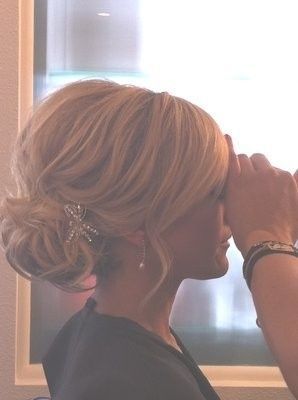 Love the side sweep at the front and volume also! such an elegant up-do! Perfect for a wedding, bride, prom. Super gorgeous. Might