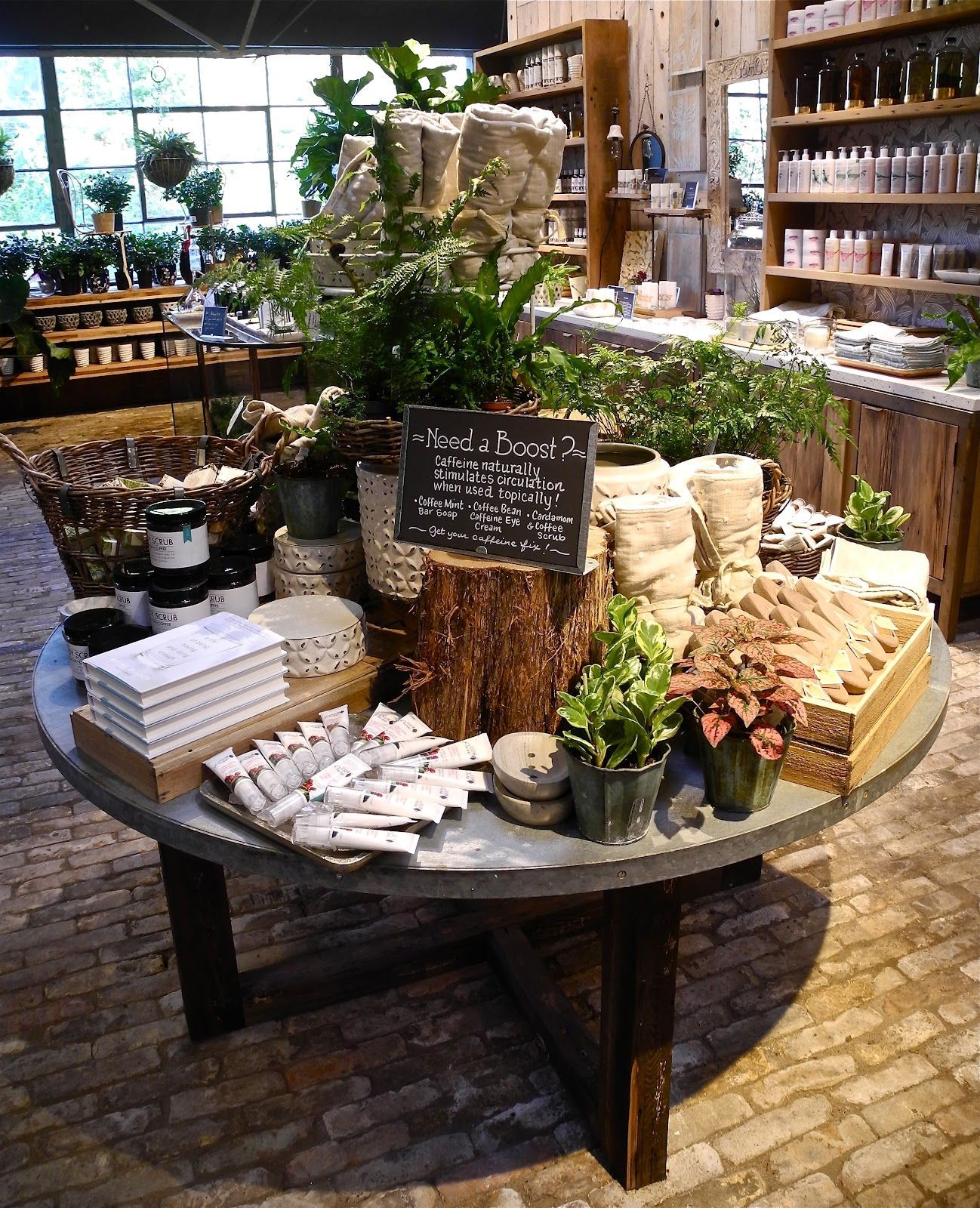 Love the wood textures, the organic feel, the lushness. | Terrain Shop in Westport, Connecticut