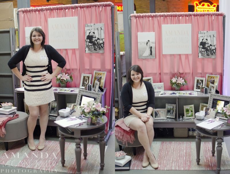 LOVE what Amanda did for her bridal show booth. I may have to take some inspiration from this. :)
