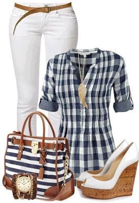 Loving the top with the tote. Nautical New England/Hamptons is my jam.