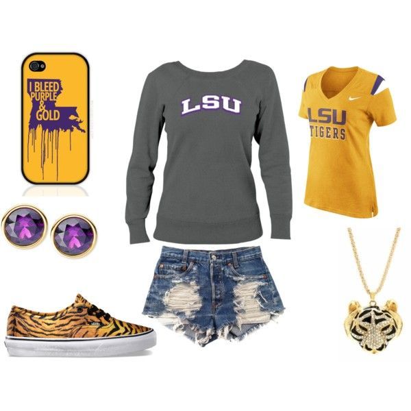 “LSU Game Day” by studiocicada on Polyvore
