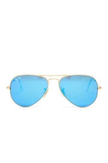 Mens Matte Gold Metal Sunglasses by Ray-Ban on @HauteLook