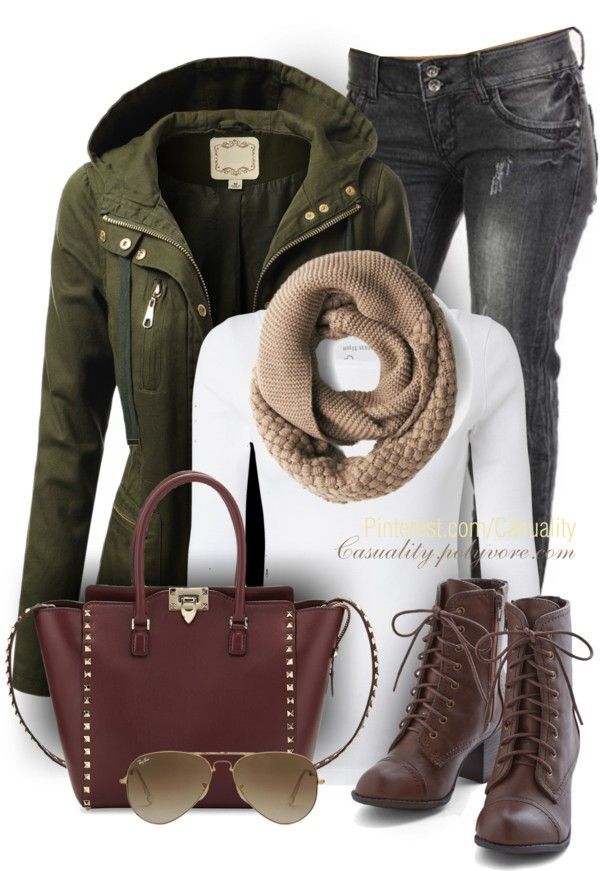 Military Anorak Jacket Casual Fall Outfit
