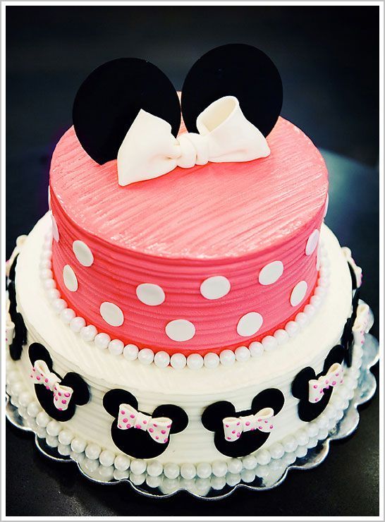 Minnie mouse cake but would do in the red, white, black color scheme.