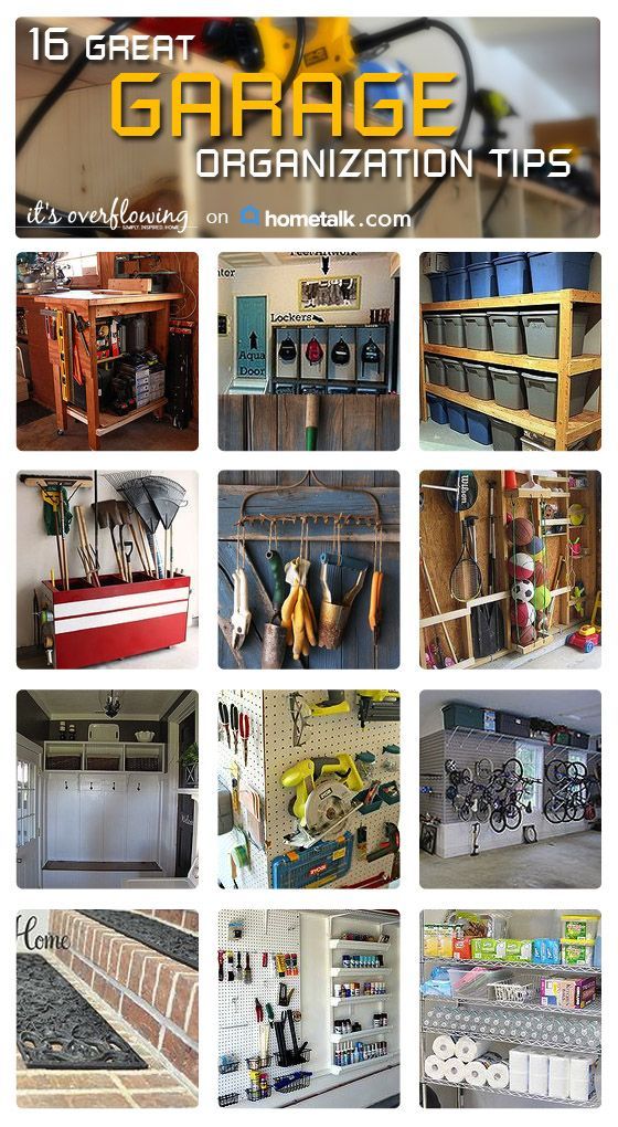Now I know what Im doing with the rest of my weekend–garage organization it is! Great ideas here.