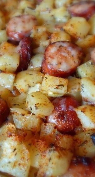 Oven Roasted Smoked Sausage Potatoes Recipe ~ easy, simple and delicious