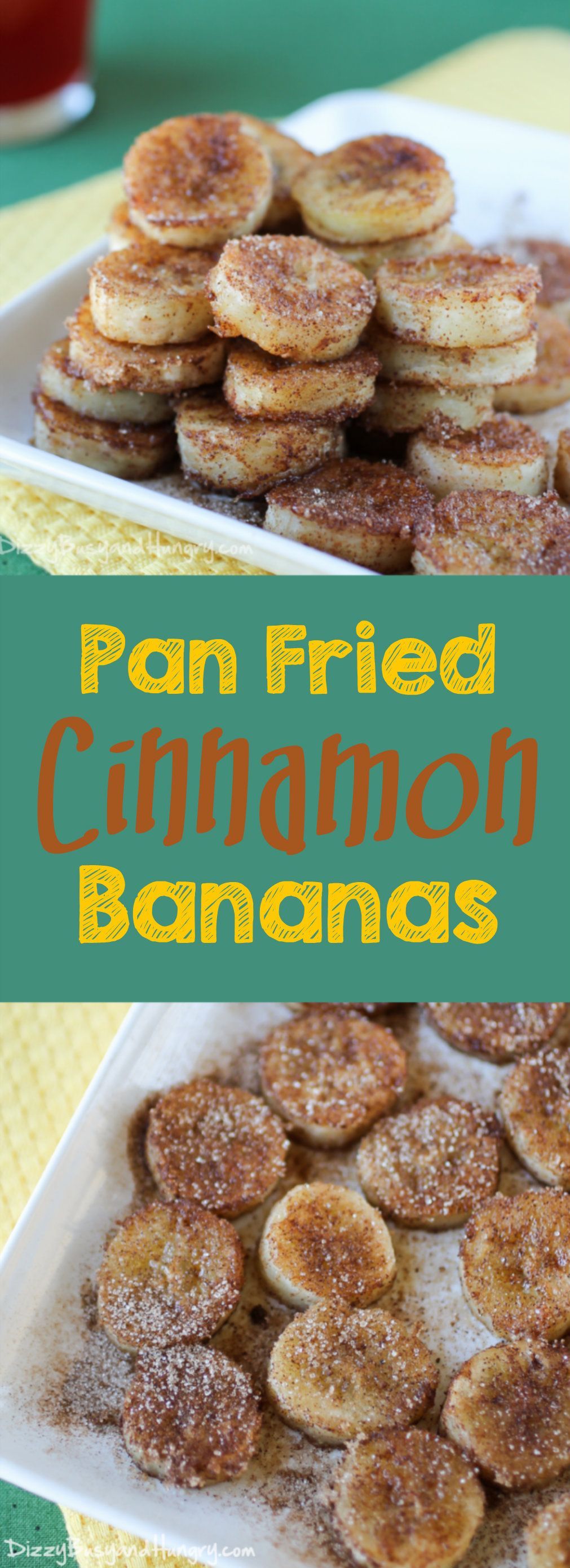 Pan Fried Cinnamon Bananas – Quick and easy recipe for overripe bananas, perfect for a special breakfast or an afternoon snack!