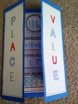 Place Value Foldable…one of WEEKS worth of differentiated guided math rotations for place value!! $4.00