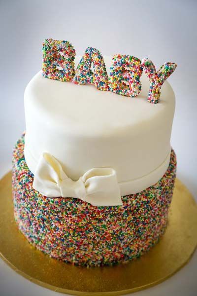 Pretty Sprinkles Baby Shower Cake | Baby Shower Cakes, Colorful Cakes, Sprinkles, Themed Cakes | Beautiful Cake Pictures