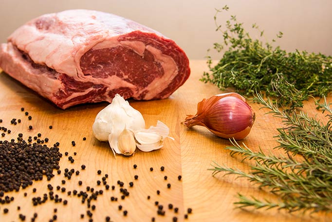 Recipe: Prime Rib Roast with Garlic & Rosemary via Nordstrom Entertaining at Home Cookbook