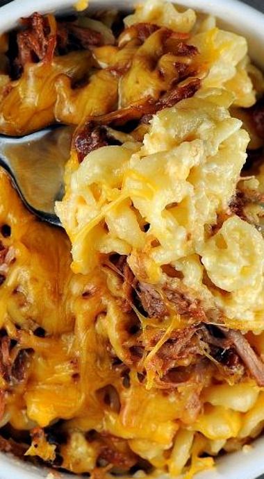Pulled Pork Mac and Cheese (Gee in terms of “comfort” food, does it get any better than this? YUM