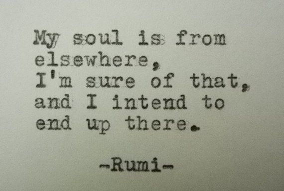 RUMI Poem Hand Typed Typewriter Poem with by PoetryBoutique, $8.00