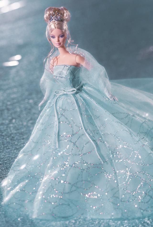 Second in a series that celebrates the first decade of the new millennium, Barbie doll looks magnificent in a dazzling organza