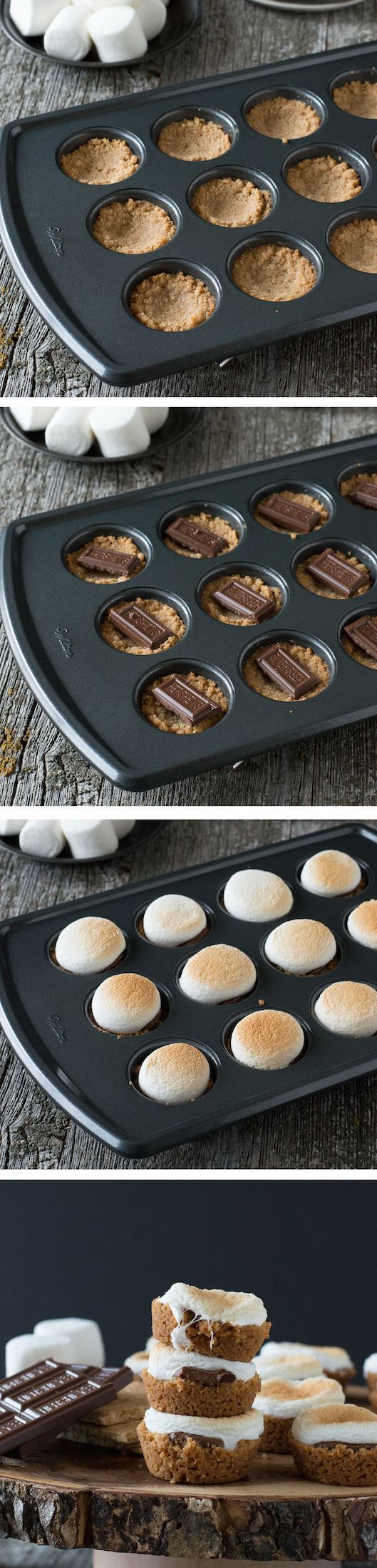 Smores Bites – a twist on the classic dessert, make these little Smores Bites in the oven!