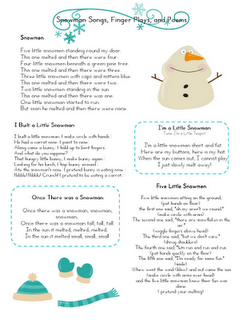Snowman ~ January Lesson Plans