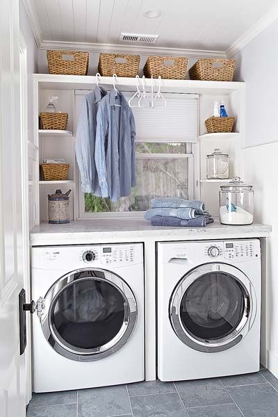 So many laundry room ideas on here are for these dream home huge laundry rooms. Heres some images for those of us in the real