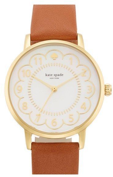 SOO obsessed with the scallops on this Kate Spade Watch!