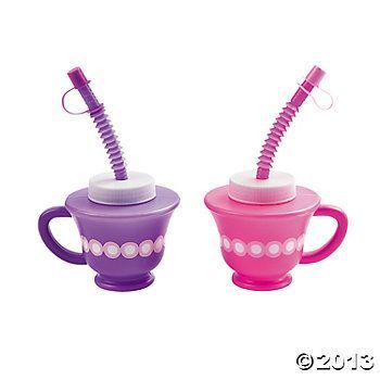 Tea Party Novelty Cups, Party Cups, Tableware, Party Themes & Events – Oriental Trading – perfect for Fancy Nancy birthday tea